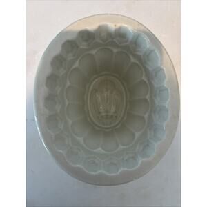 Antique 19th Century Copeland Ceramic Jelly Mould Mold Prince of Wales Feathers